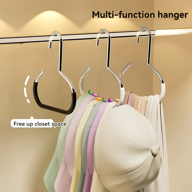 Multifunctional Hat Ring Hanger, Clip-Free Baseball Cap Storage Hook, Closet Organizer for Caps, Space Saving Metal Hat Holder
