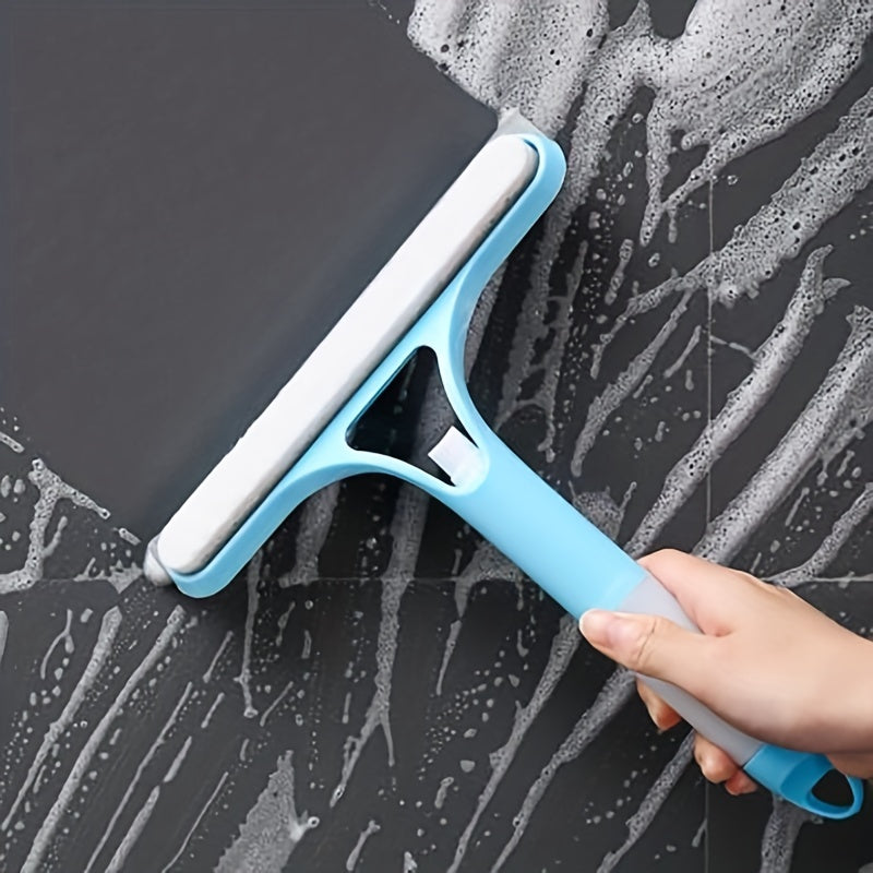 3-in-1 Spray Window Squeegee, Multifunctional Glass Wiper with Spray Bottle, Window Mirror Cleaning Tool